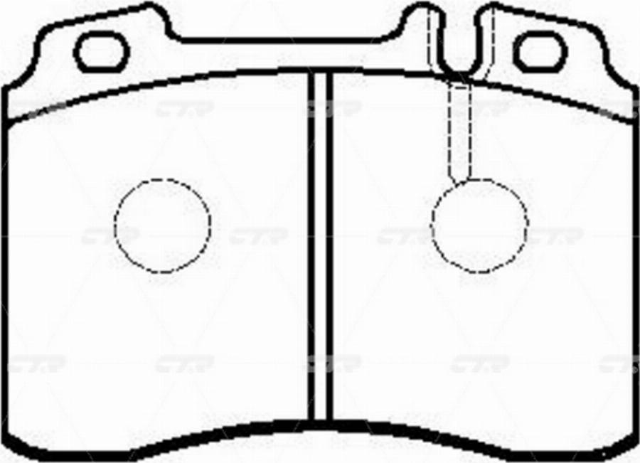 CTR GK0052 - Тормозные колодки, дисковые, комплект avtokuzovplus.com.ua