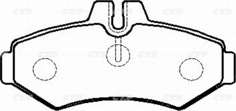 CTR GK0057 - Гальмівні колодки, дискові гальма autocars.com.ua