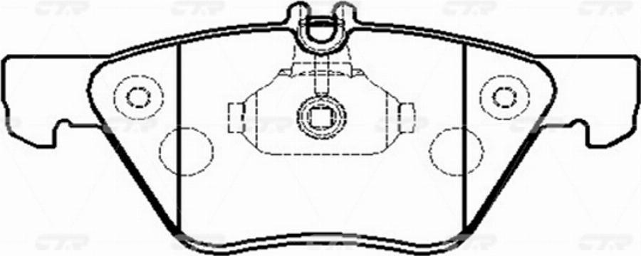 CTR GK0059 - Тормозные колодки, дисковые, комплект avtokuzovplus.com.ua