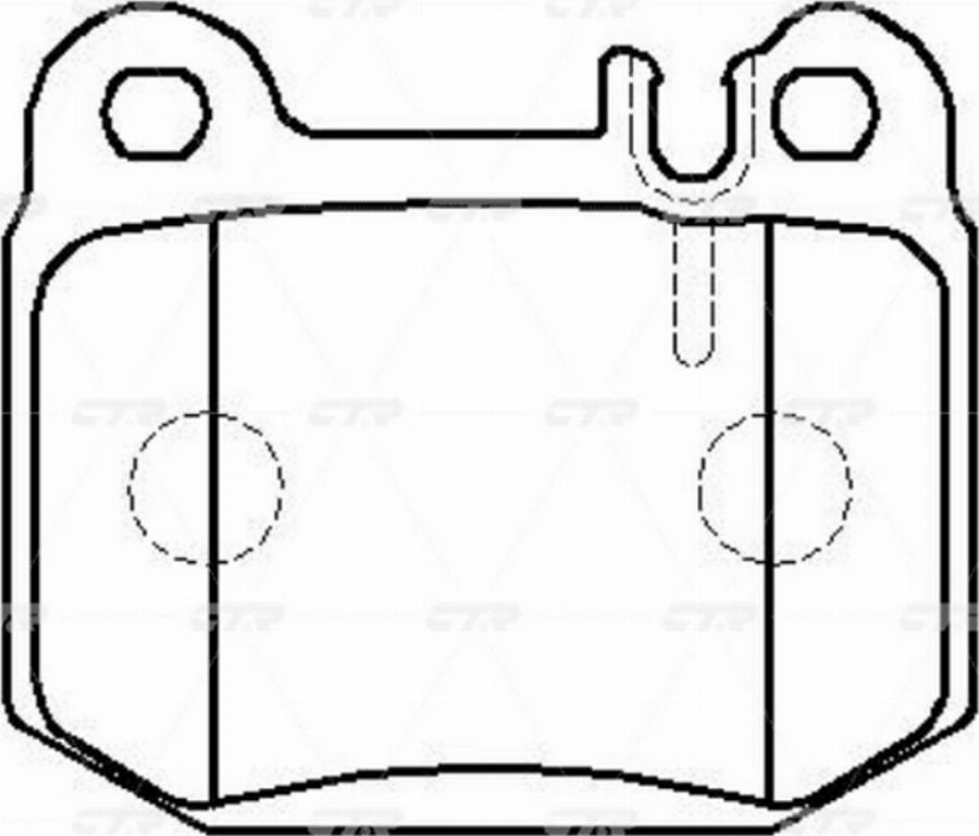 CTR GK0065 - Гальмівні колодки, дискові гальма autocars.com.ua