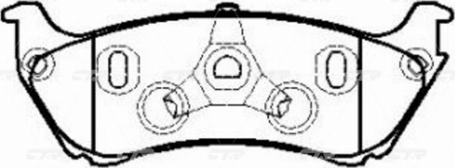 CTR GK0066 - Тормозные колодки, дисковые, комплект avtokuzovplus.com.ua