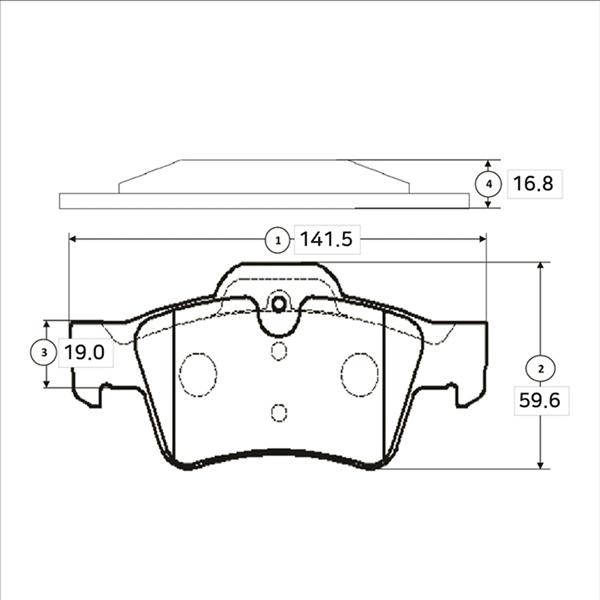 CTR GK0080 - Тормозные колодки, дисковые, комплект avtokuzovplus.com.ua