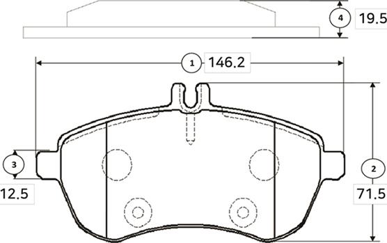 CTR GK0082 - Гальмівні колодки, дискові гальма autocars.com.ua