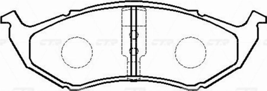 CTR GK0088 - Тормозные колодки, дисковые, комплект avtokuzovplus.com.ua