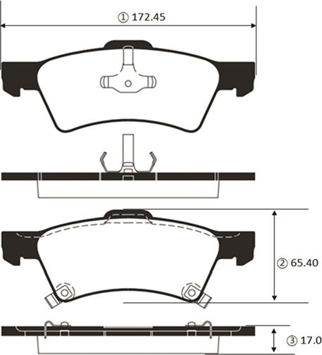 CTR GK0091 - Тормозные колодки, дисковые, комплект avtokuzovplus.com.ua