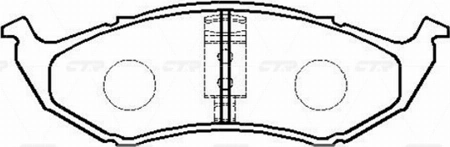 CTR GK0108 - Гальмівні колодки, дискові гальма autocars.com.ua