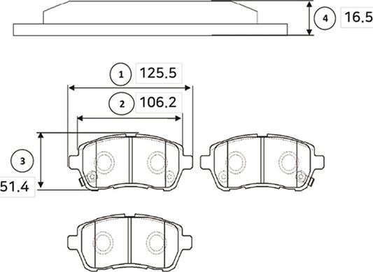 CTR GK0144 - Гальмівні колодки, дискові гальма autocars.com.ua