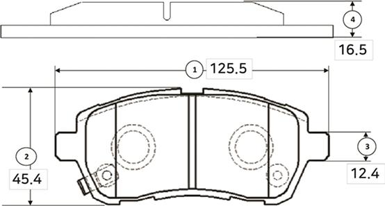 CTR GK0145 - Гальмівні колодки, дискові гальма autocars.com.ua