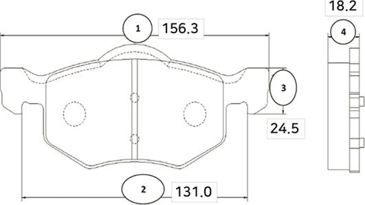 CTR GK0162 - Гальмівні колодки, дискові гальма autocars.com.ua