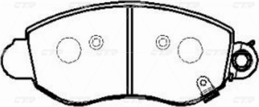 CTR GK0200 - Тормозные колодки, дисковые, комплект avtokuzovplus.com.ua