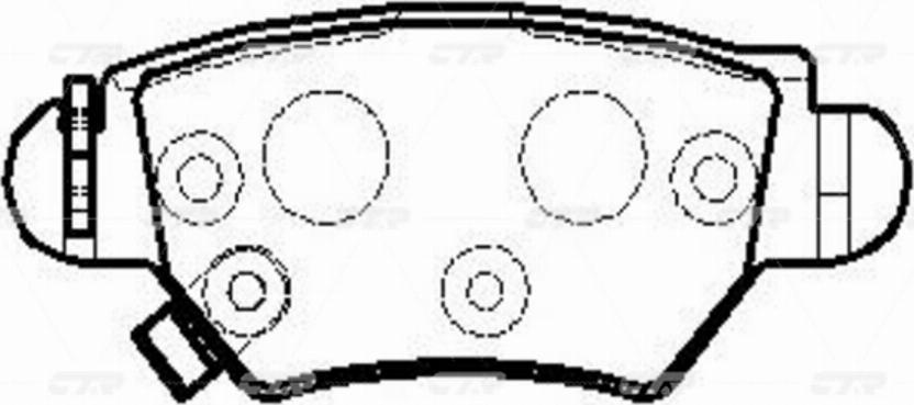 CTR GK0259 - Гальмівні колодки, дискові гальма autocars.com.ua