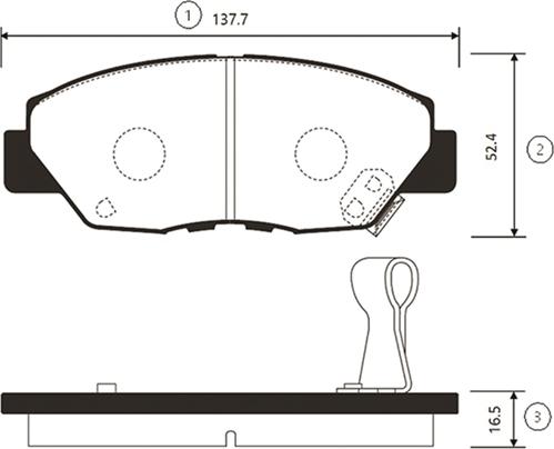 CTR GK0352 - Гальмівні колодки, дискові гальма autocars.com.ua