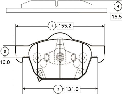 CTR GK0398 - Гальмівні колодки, дискові гальма autocars.com.ua