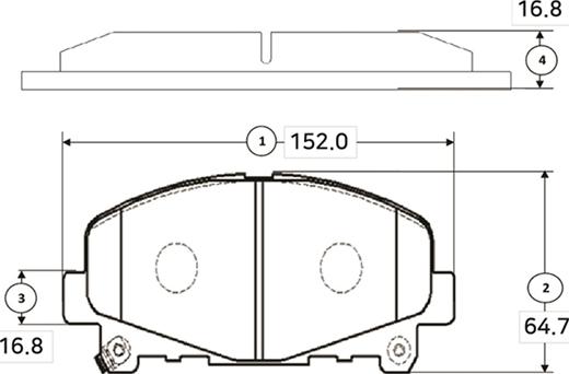 CTR GK0400 - Тормозные колодки, дисковые, комплект avtokuzovplus.com.ua