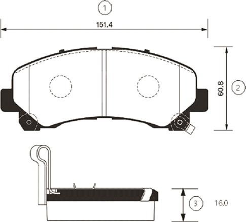 CTR GK0405 - Тормозные колодки, дисковые, комплект avtokuzovplus.com.ua