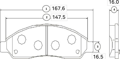 CTR GK0406 - Тормозные колодки, дисковые, комплект avtokuzovplus.com.ua