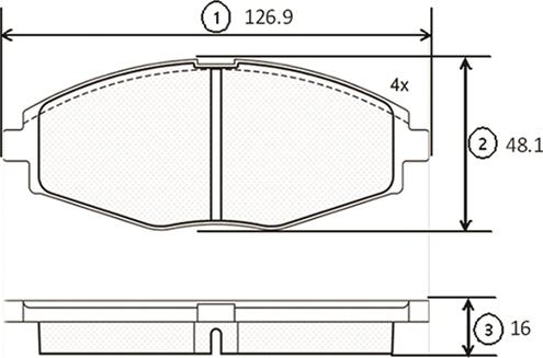 CTR GK0430 - Гальмівні колодки, дискові гальма autocars.com.ua