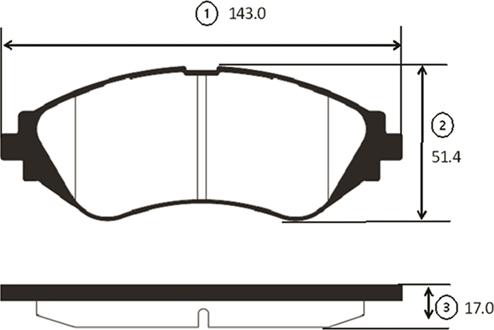 CTR GK0433 - Гальмівні колодки, дискові гальма autocars.com.ua