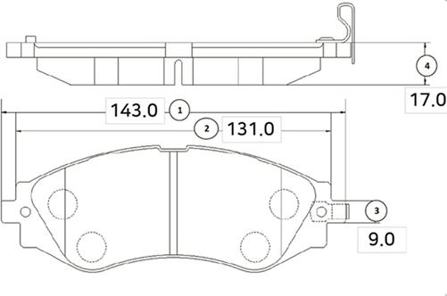 CTR GK0434 - Гальмівні колодки, дискові гальма autocars.com.ua