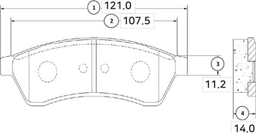 CTR GK0437 - Тормозные колодки, дисковые, комплект avtokuzovplus.com.ua