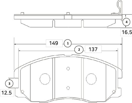 CTR GK0445 - Гальмівні колодки, дискові гальма autocars.com.ua