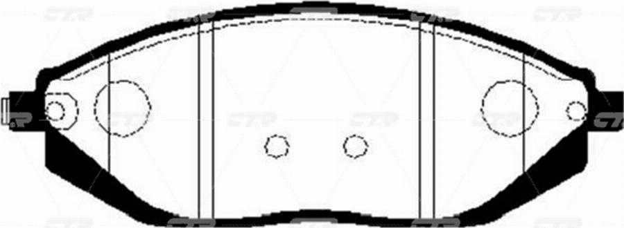 CTR GK0451N - Тормозные колодки, дисковые, комплект avtokuzovplus.com.ua