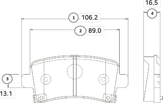 CTR GK0453 - Гальмівні колодки, дискові гальма autocars.com.ua