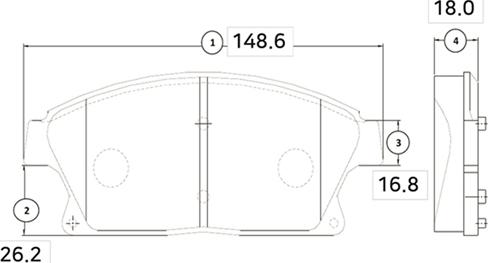 CTR GK0454 - Гальмівні колодки, дискові гальма autocars.com.ua
