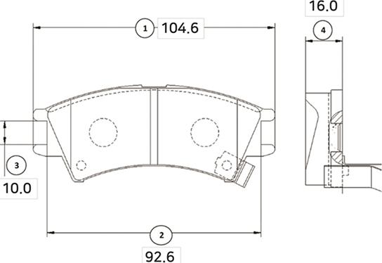 CTR GK0455 - Тормозные колодки, дисковые, комплект avtokuzovplus.com.ua