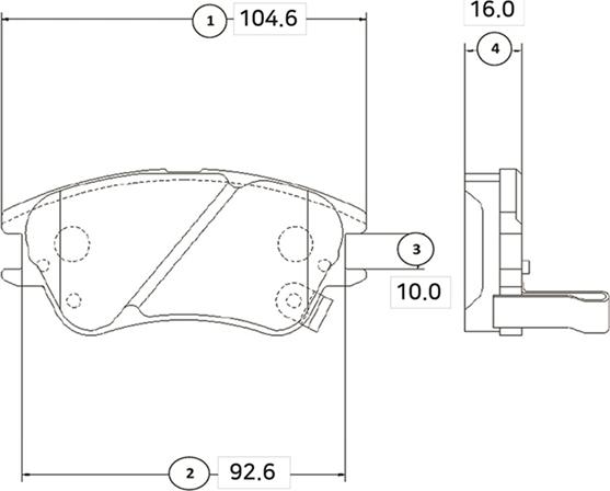 CTR GK0456 - Тормозные колодки, дисковые, комплект avtokuzovplus.com.ua