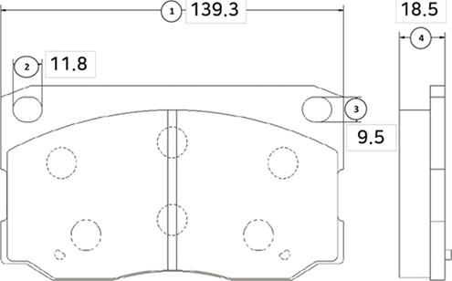 CTR GK0482 - Гальмівні колодки, дискові гальма autocars.com.ua