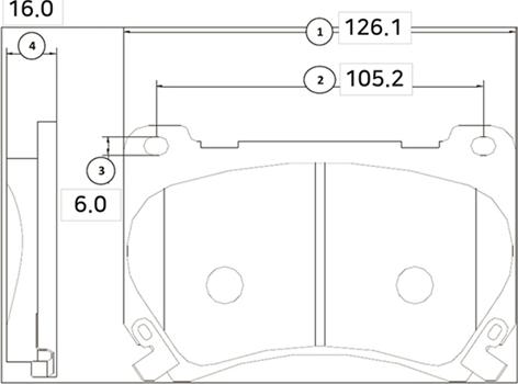 CTR GK0488 - Тормозные колодки, дисковые, комплект avtokuzovplus.com.ua