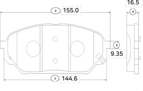 CTR GK0493 - Гальмівні колодки, дискові гальма autocars.com.ua