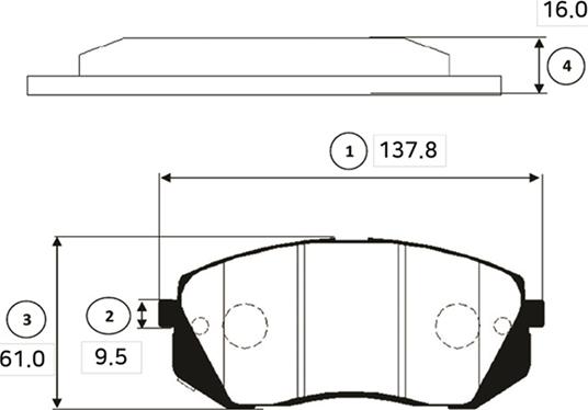 CTR GK0501 - Тормозные колодки, дисковые, комплект avtokuzovplus.com.ua