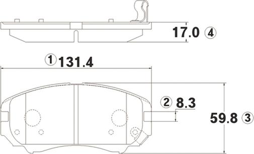 CTR GK0507 - Гальмівні колодки, дискові гальма autocars.com.ua
