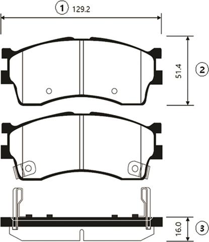 CTR GK0515 - Гальмівні колодки, дискові гальма autocars.com.ua