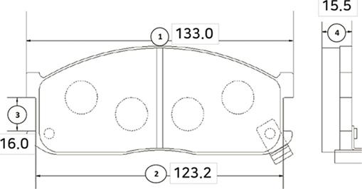 CTR GK0517 - Гальмівні колодки, дискові гальма autocars.com.ua