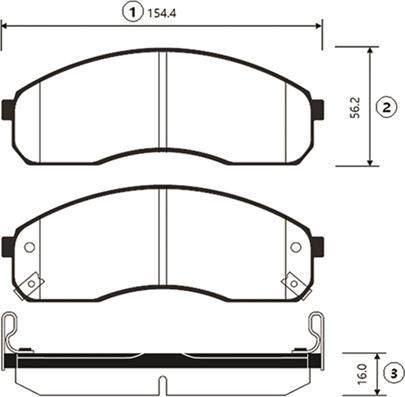 CTR GK0519 - Гальмівні колодки, дискові гальма autocars.com.ua