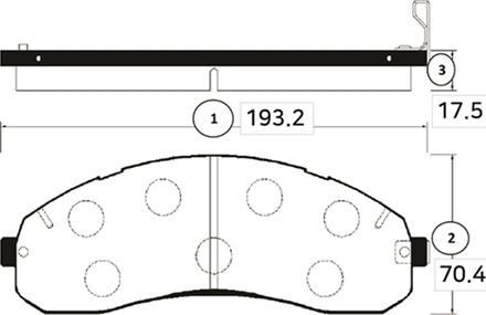 CTR GK0523 - Гальмівні колодки, дискові гальма autocars.com.ua