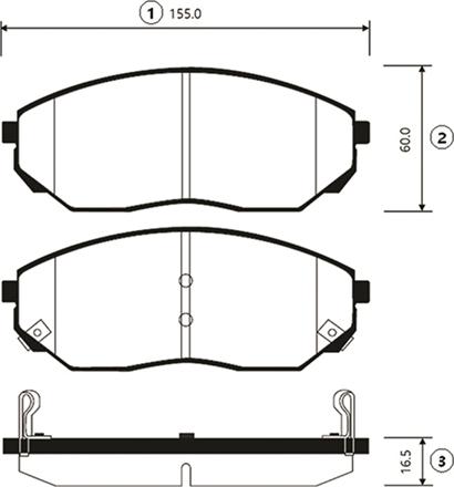 CTR GK0524 - Тормозные колодки, дисковые, комплект avtokuzovplus.com.ua