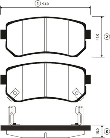 CTR GK0542 - Тормозные колодки, дисковые, комплект avtokuzovplus.com.ua