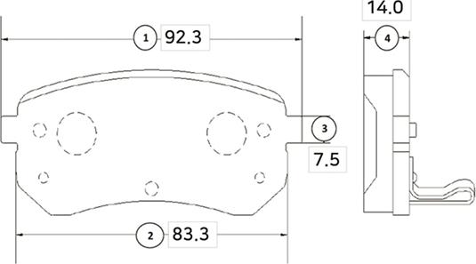 CTR GK0545 - Гальмівні колодки, дискові гальма autocars.com.ua