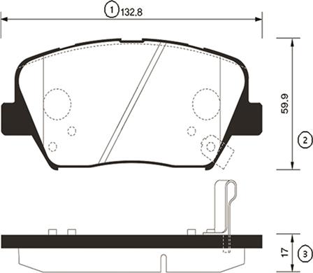 CTR GK0556 - Гальмівні колодки, дискові гальма autocars.com.ua