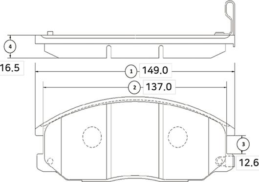 CTR GK0563 - Гальмівні колодки, дискові гальма autocars.com.ua