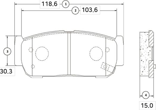 CTR GK0564 - Тормозные колодки, дисковые, комплект avtokuzovplus.com.ua