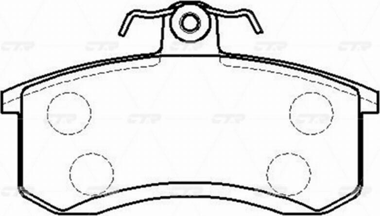 CTR GK0567 - Гальмівні колодки, дискові гальма autocars.com.ua