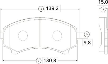 CTR GK0577 - Тормозные колодки, дисковые, комплект avtokuzovplus.com.ua