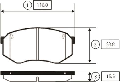 CTR GK0585 - Гальмівні колодки, дискові гальма autocars.com.ua