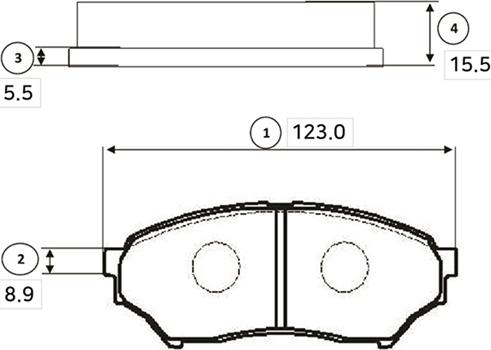 CTR GK0603 - Тормозные колодки, дисковые, комплект avtokuzovplus.com.ua