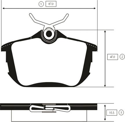 CTR GK0635 - Тормозные колодки, дисковые, комплект avtokuzovplus.com.ua